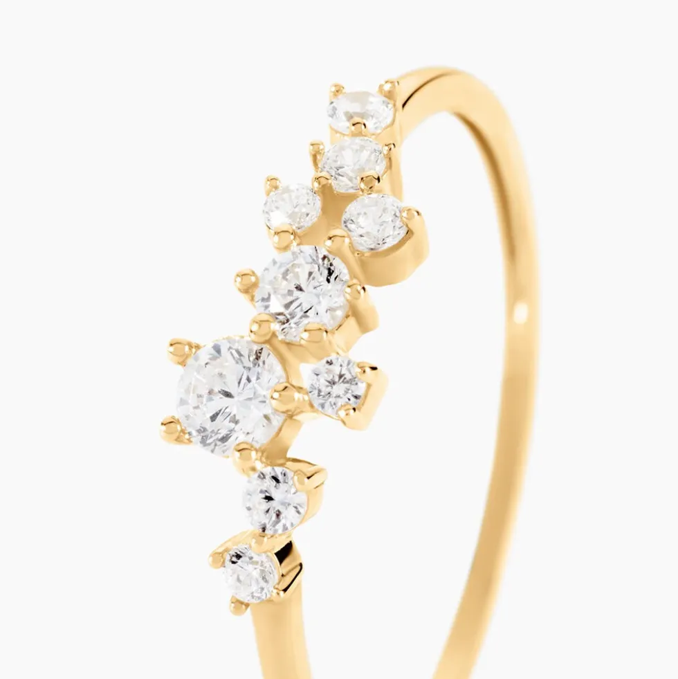 Bague Illumia Or Jaune Oxyde De Zirconium