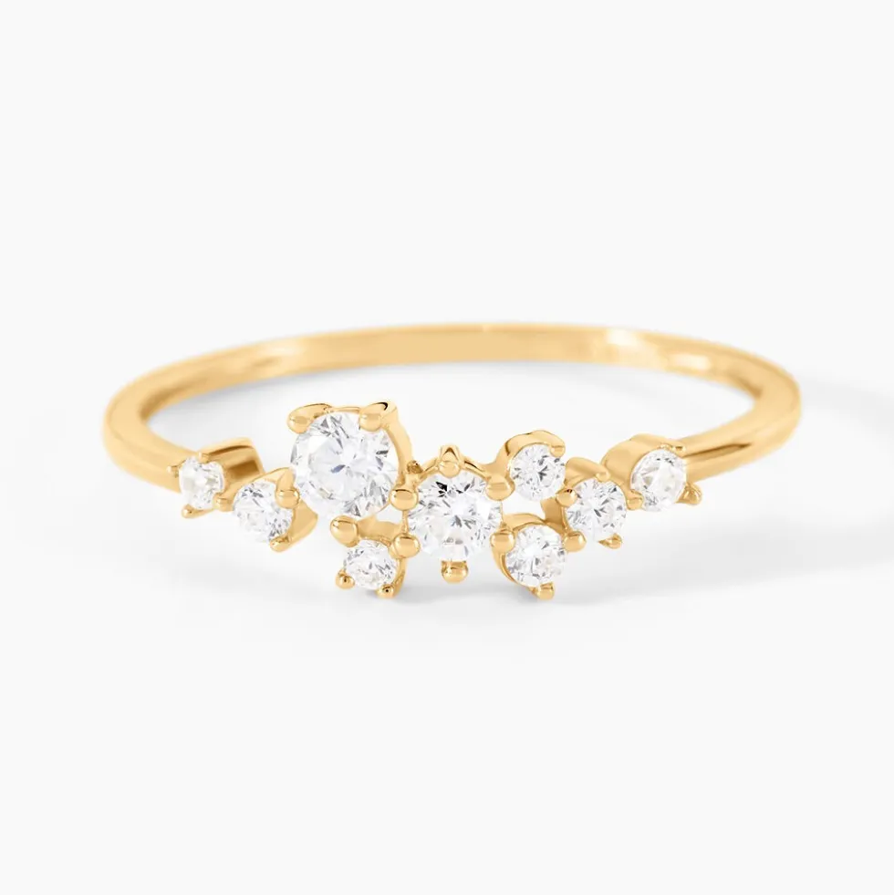 Bague Illumia Or Jaune Oxyde De Zirconium