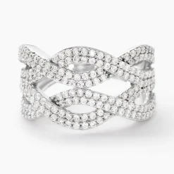 Bague Ireneo Argent Blanc Oxyde De Zirconium