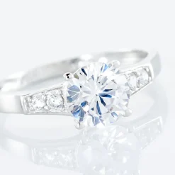 Bague Ivonne Or Blanc Oxyde De Zirconium