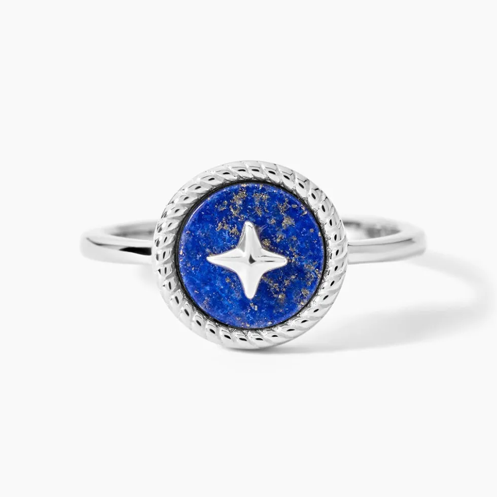 Bague Izarra Argent Blanc Lapis Lazuli