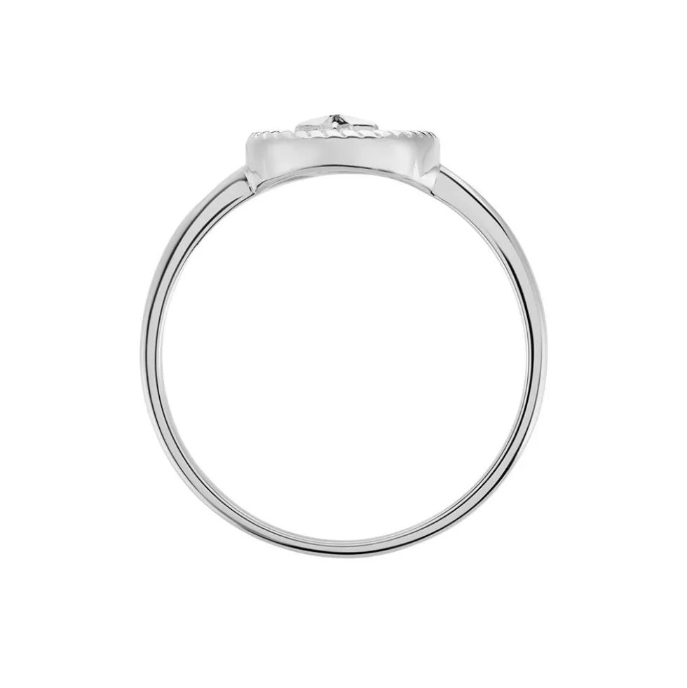 Bague Izarra Argent Blanc Nacre