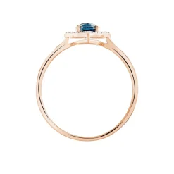 Bague Janna Or Rose Topaze Et Oxyde De Zirconium