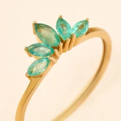 Bague Josslyn Or Jaune Emeraude