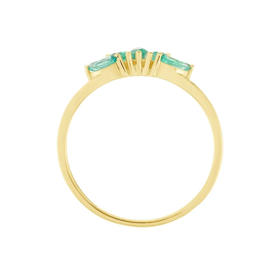 Bague Josslyn Or Jaune Emeraude