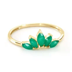 Bague Josslyn Or Jaune Emeraude