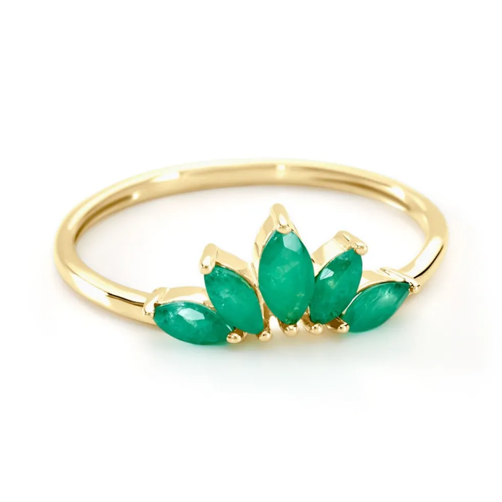 Bague Josslyn Or Jaune Emeraude