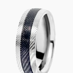 Bague Jourdan Acier Bicolore