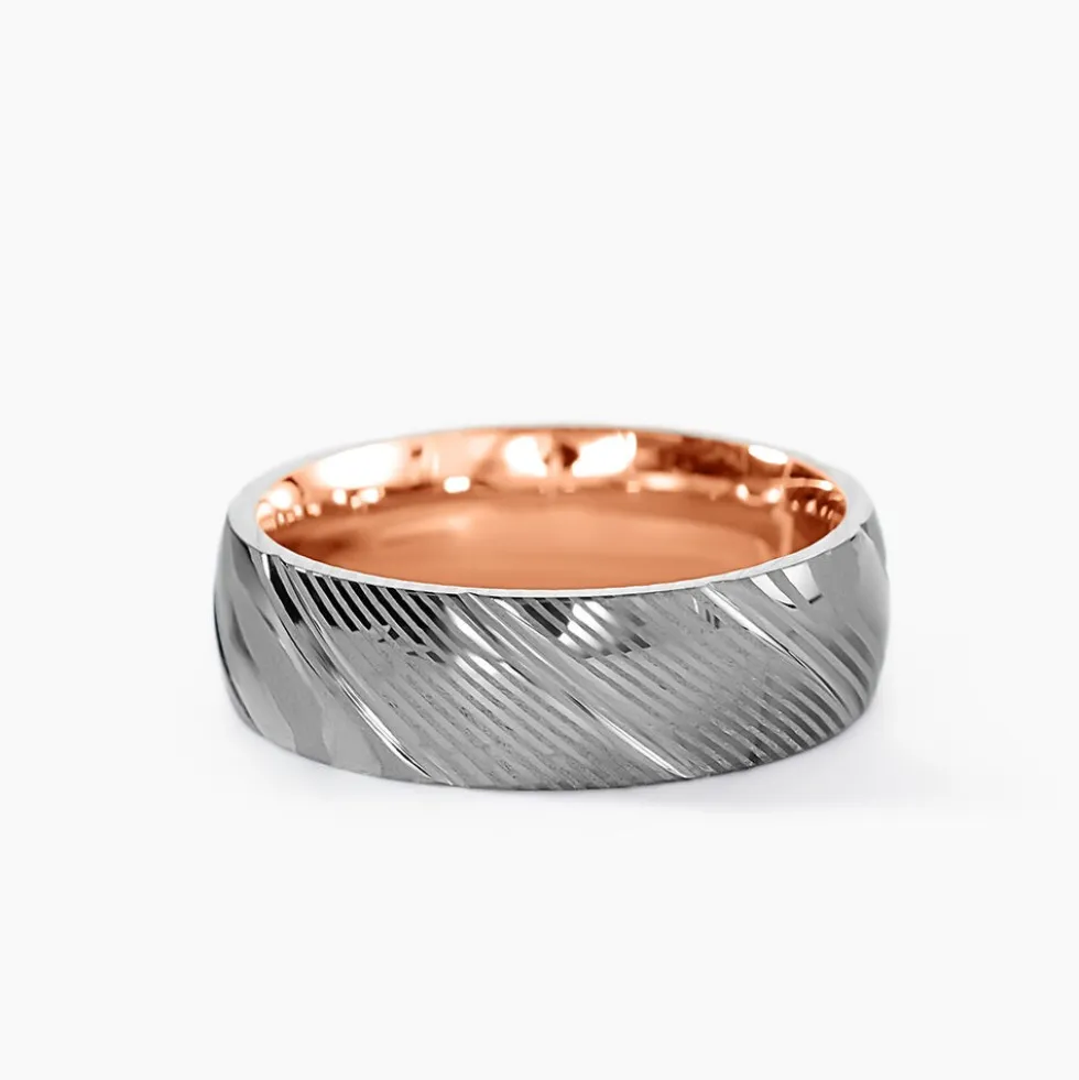 Bague Jourdan Acier Bicolore