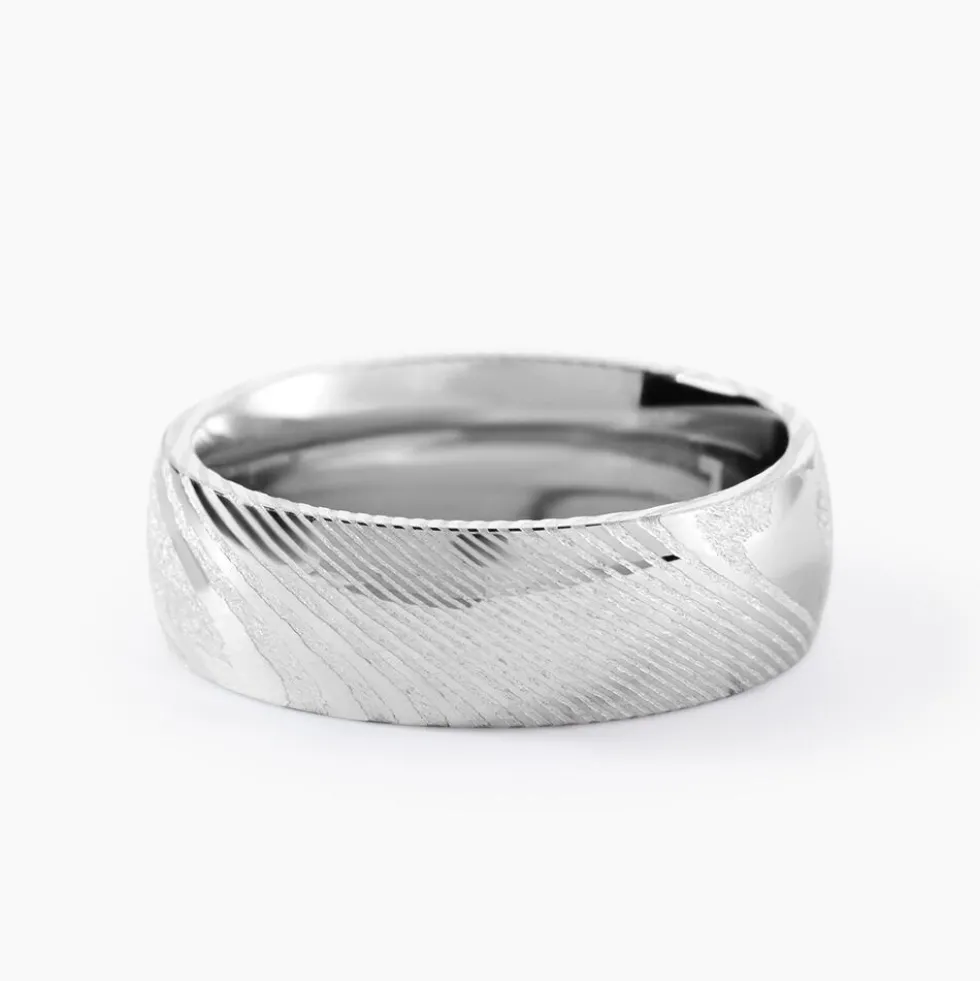 Bague Jourdan Acier Blanc