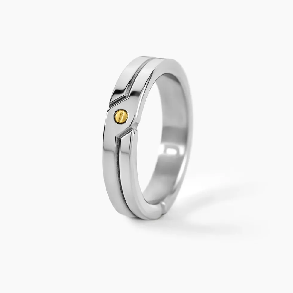 Bague Jourdan Ilker Acier Argenté