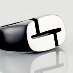 Bague Jourdan Jok Acier Gris