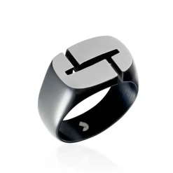Bague Jourdan Jok Acier Gris