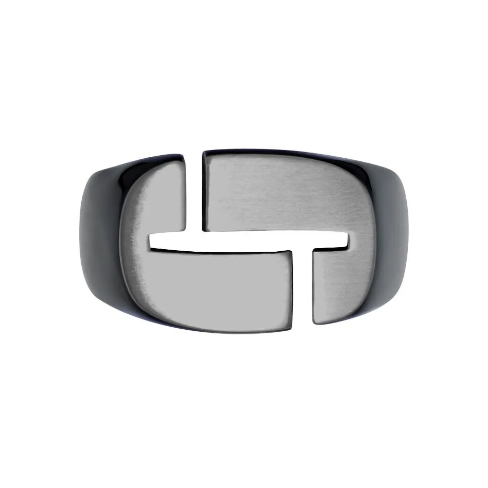Bague Jourdan Jok Acier Gris