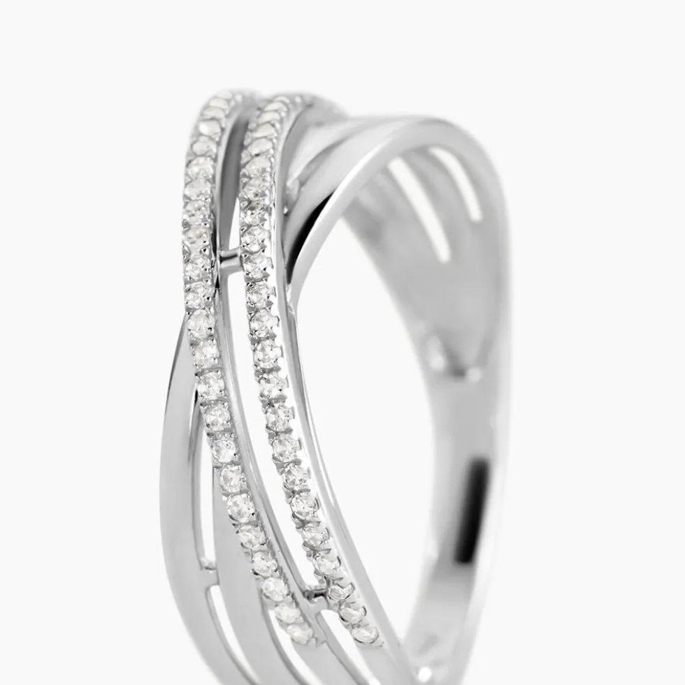 Bague Julianne Or Blanc Diamant Divers
