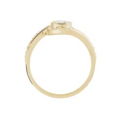 Bague Kampala Plaqué Or Oxydes De Zirconium