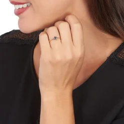 Bague Kathalyne Argent Rose Oxyde De Zirconium
