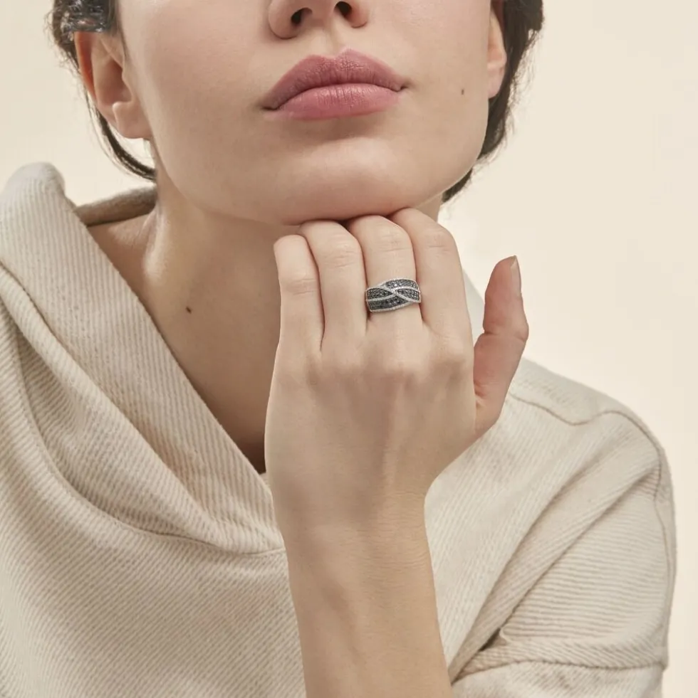 Bague Leonie Or Blanc Diamant