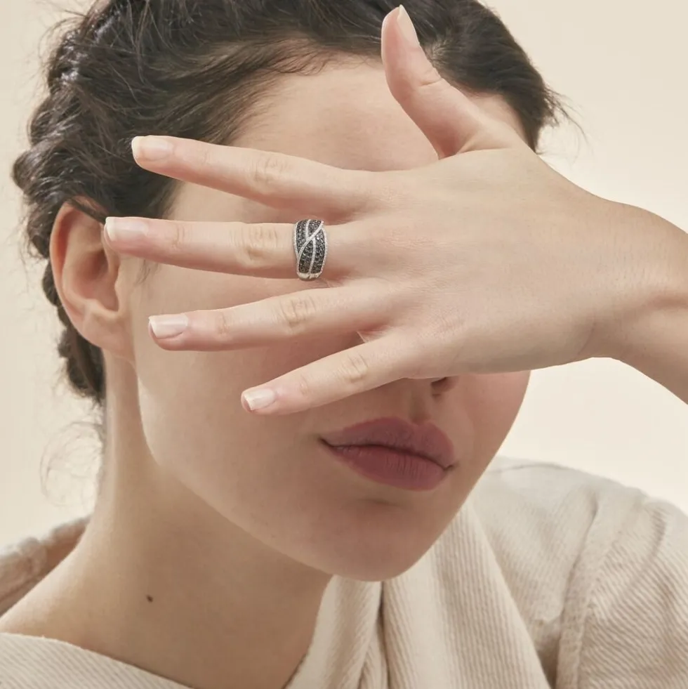 Bague Leonie Or Blanc Diamant