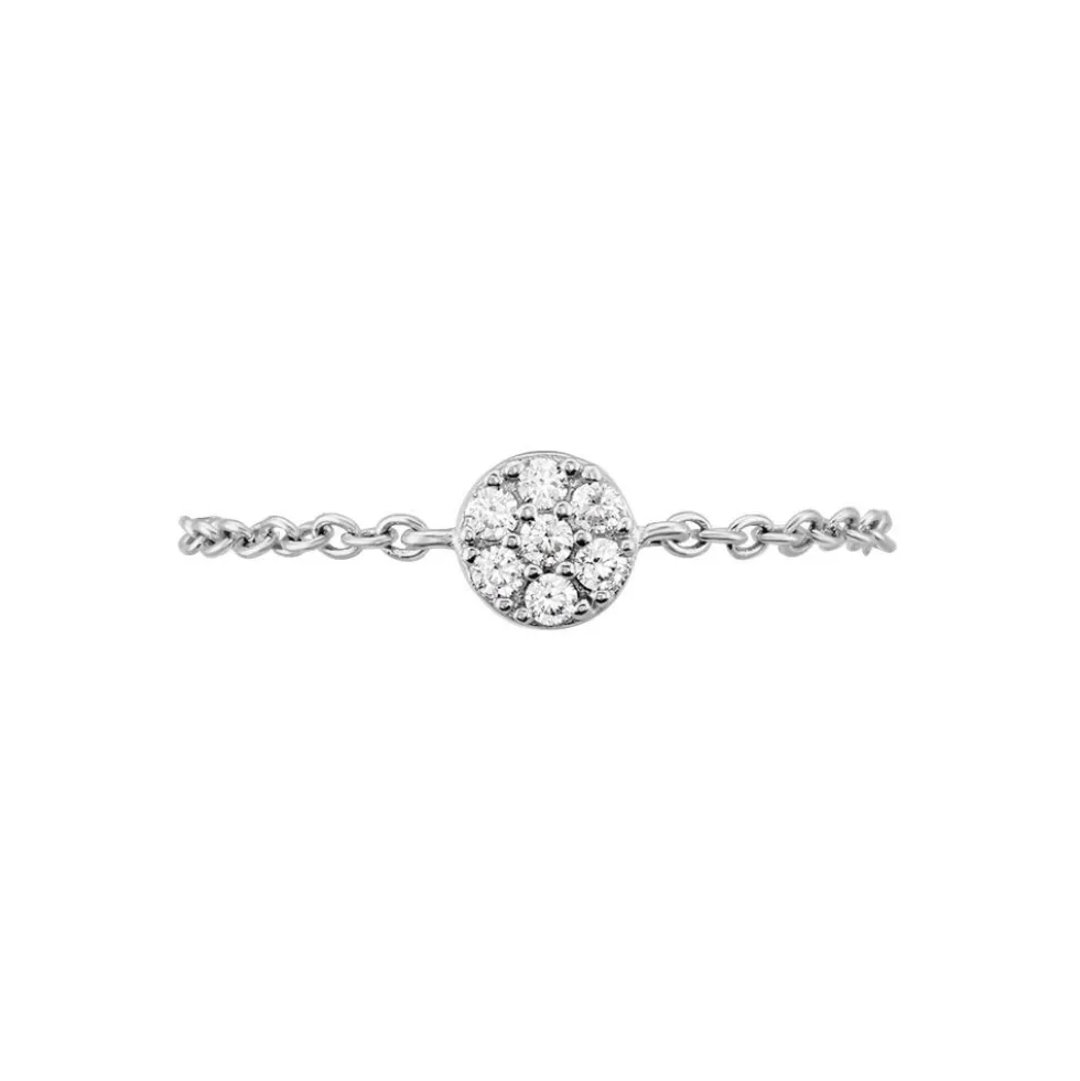 Bague Lesiane Argent Blanc Oxyde De Zirconium