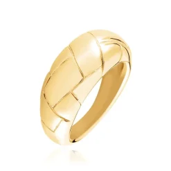 Bague Lessie Acier Doré