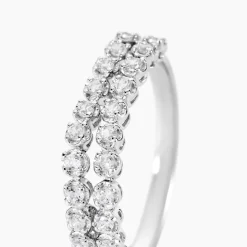 Bague Lexane Argent Blanc Oxyde De Zirconium