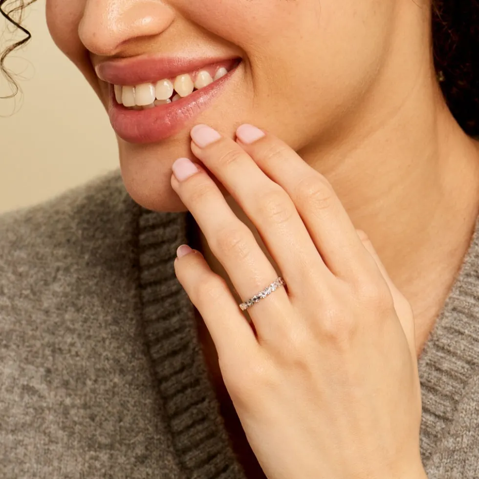Bague Lilibeth Argent Blanc