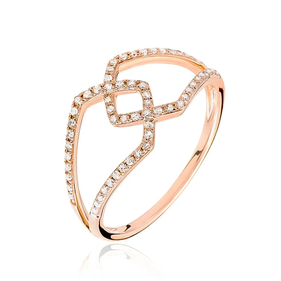 Bague Lisa Or Rose Diamant