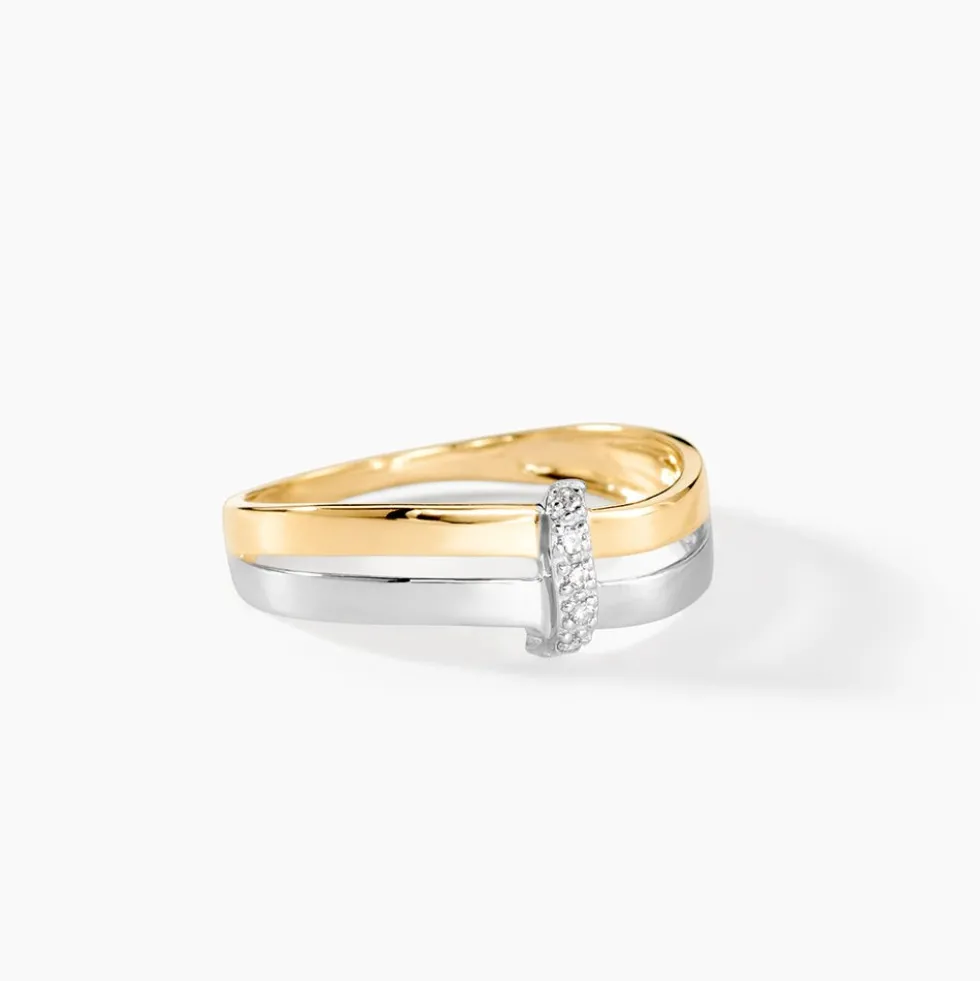 Bague Lisella Or Bicolore Diamant