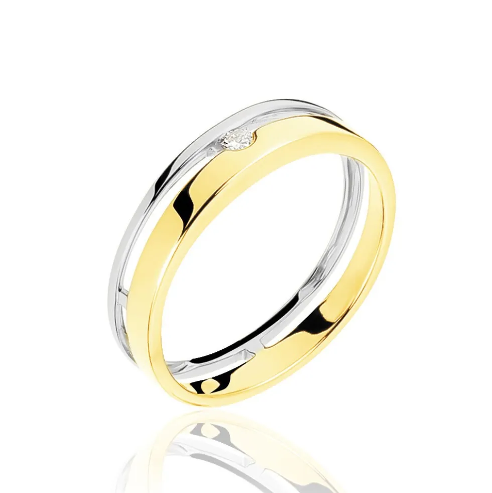 Bague Lola Or Bicolore Diamant