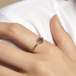 Bague Lorainne Argent Bicolore Oxyde De Zirconium