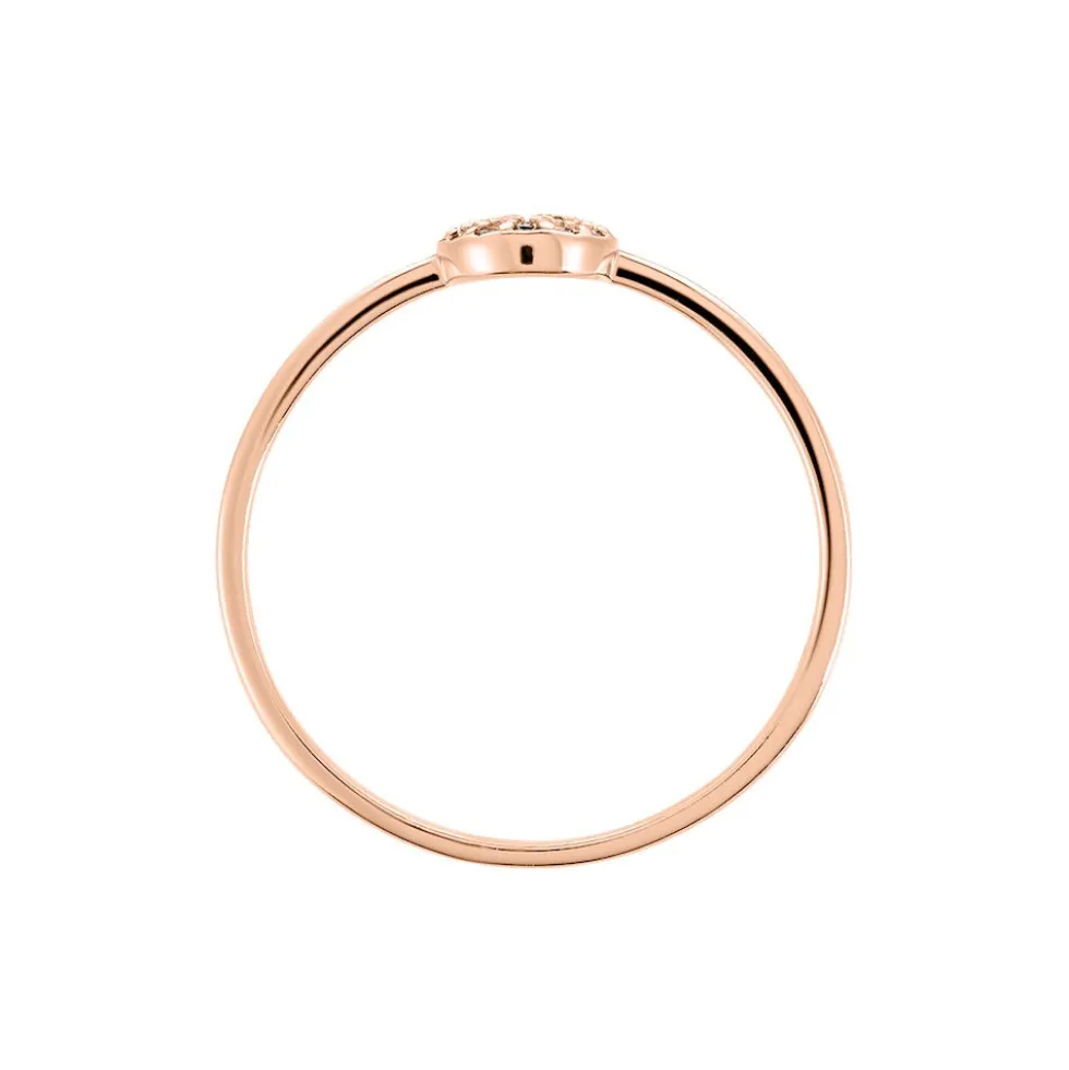Bague Lorainne Argent Bicolore Oxyde De Zirconium