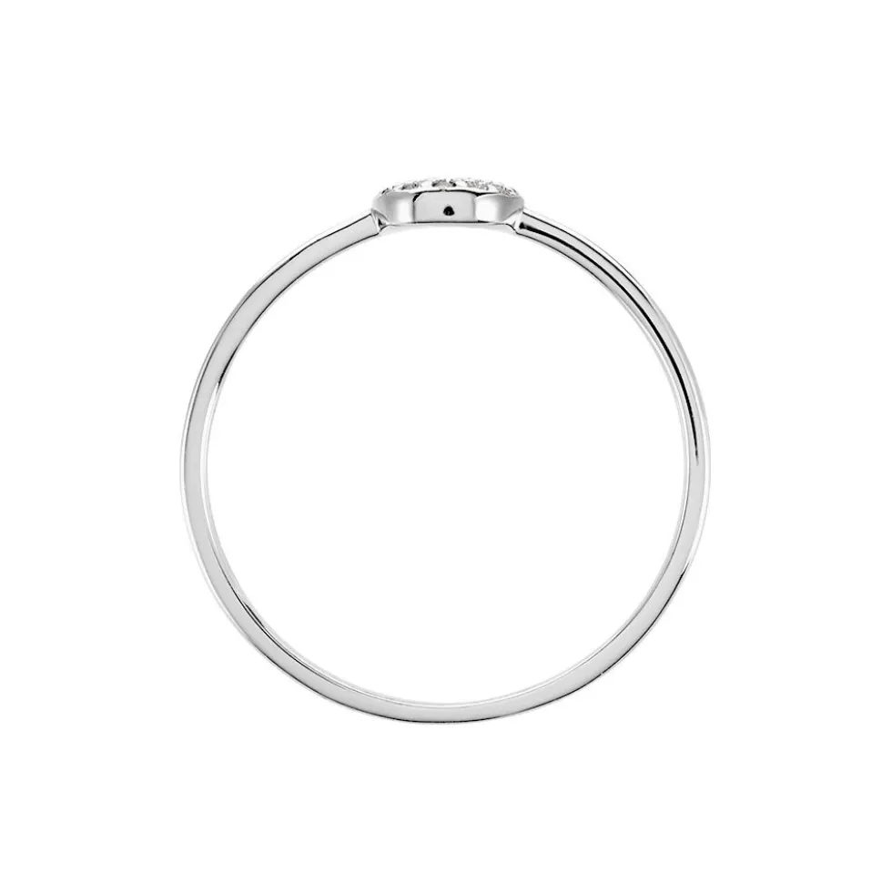 Bague Lorainne Argent Blanc Oxyde De Zirconium