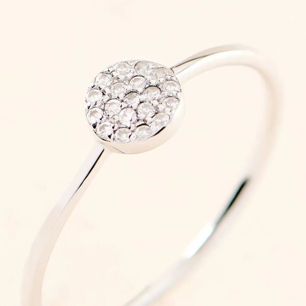 Bague Lorainne Argent Blanc Oxyde De Zirconium