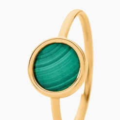 Bague Lucky Gems Or Jaune Malachite