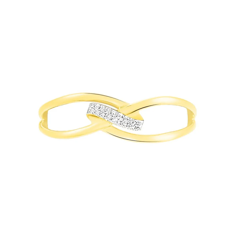 Bague Madelle Or Jaune Diamant