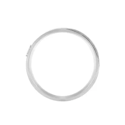Bague Madine Acier Blanc Diamant