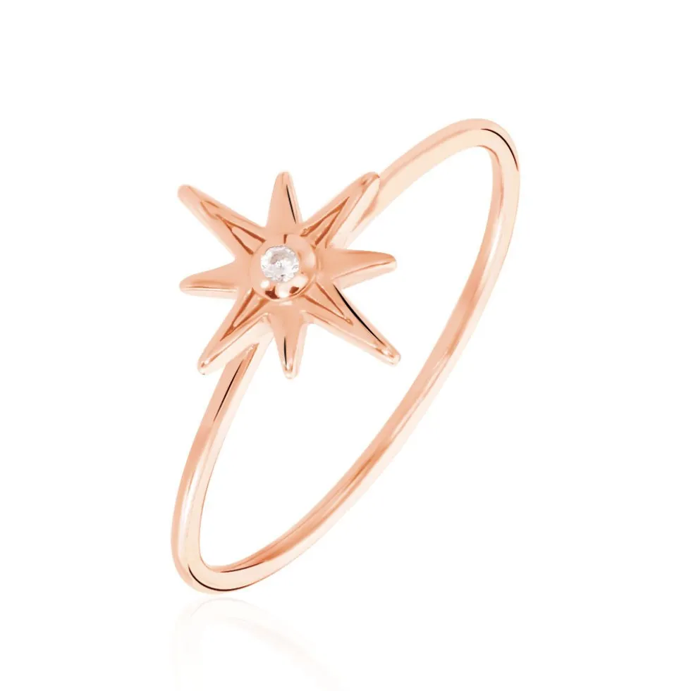 Bague Maelya Argent Rose Oxyde De Zirconium
