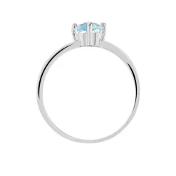 Bague Mahina Or Blanc Topaze