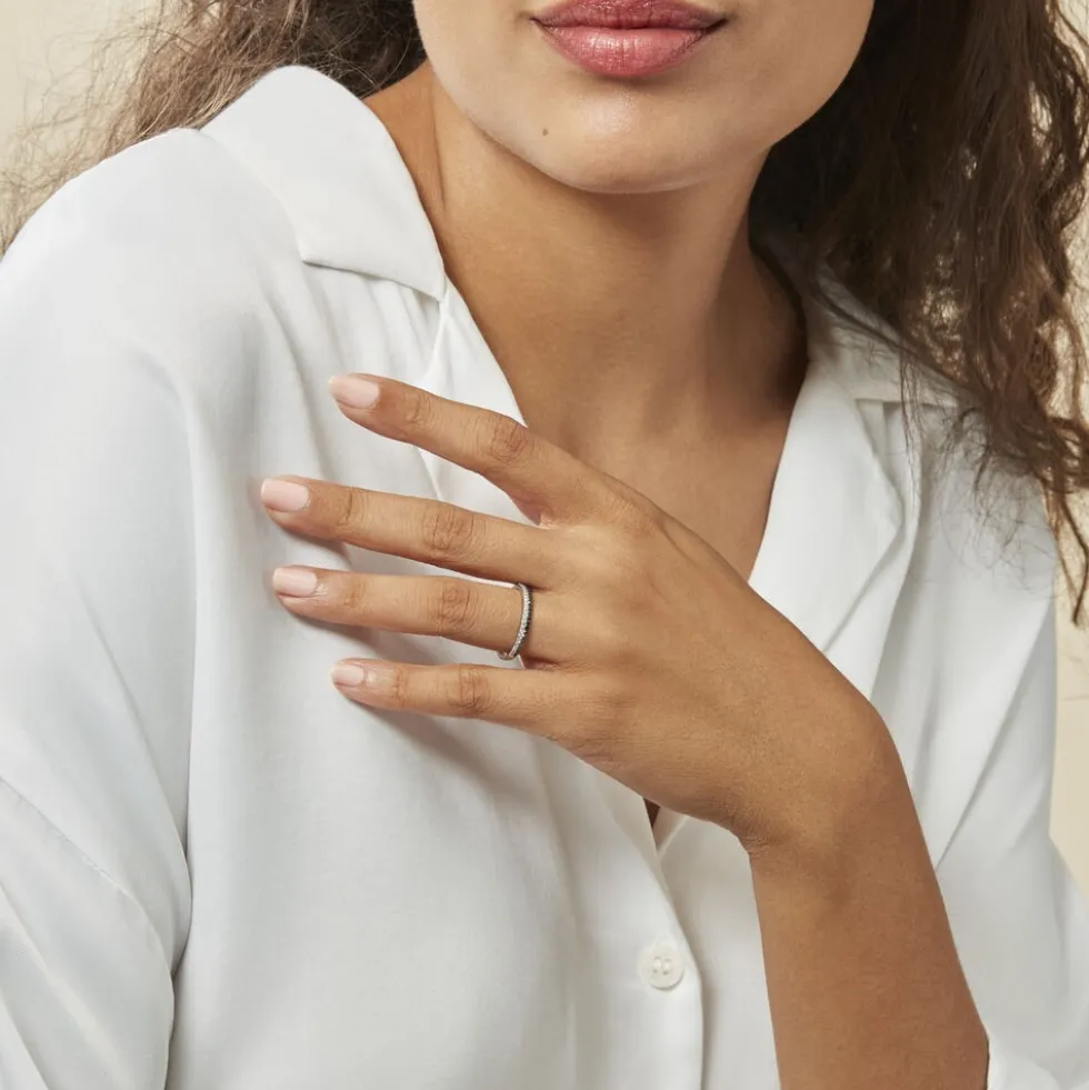 Bague Maissara Or Blanc Diamant