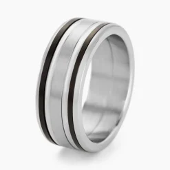 Bague Margalith Acier Blanc