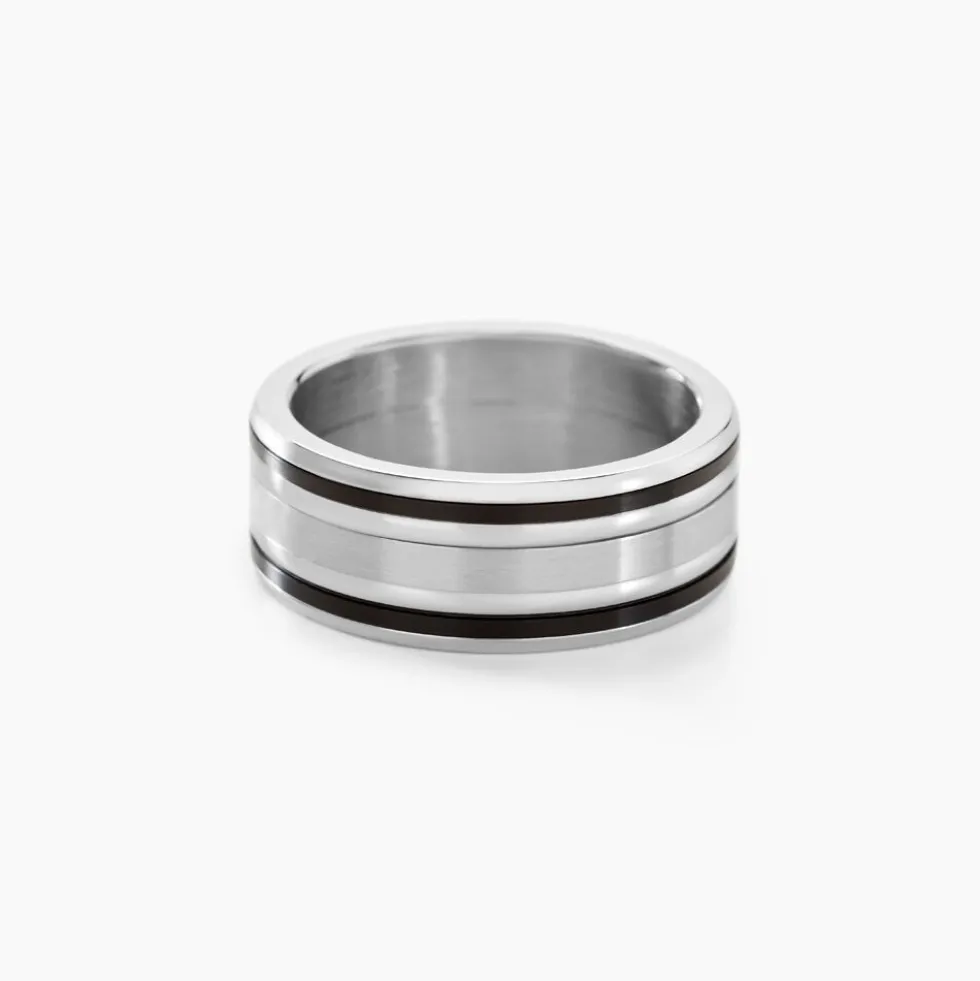 Bague Margalith Acier Blanc