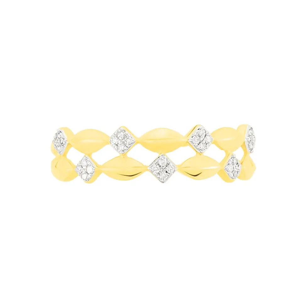 Bague May-linae Or Jaune Diamant