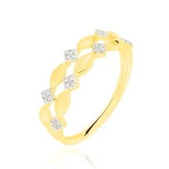 Bague May-linae Or Jaune Diamant