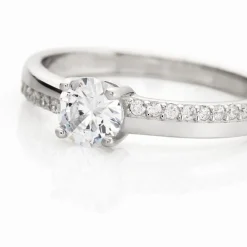 Bague Mayssara Argent Blanc Oxyde De Zirconium
