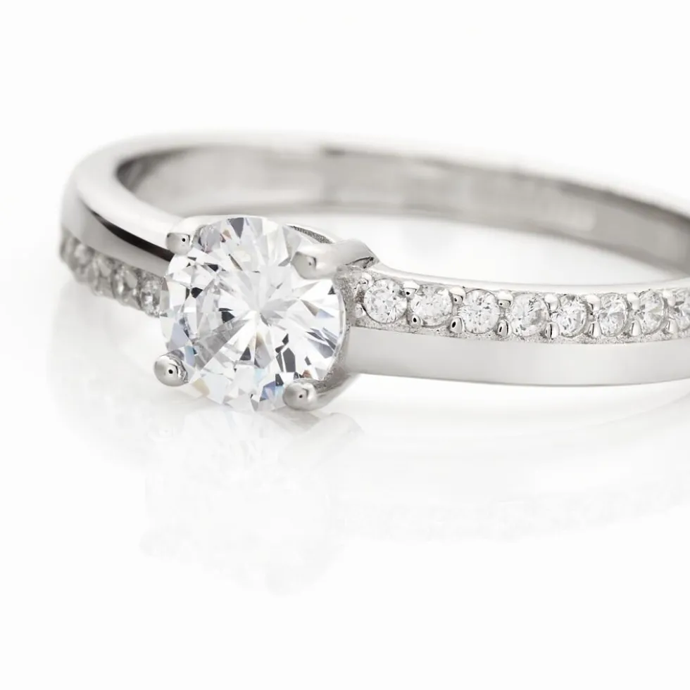 Bague Mayssara Argent Blanc Oxyde De Zirconium