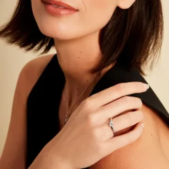 Bague Mayssara Argent Blanc Oxyde De Zirconium