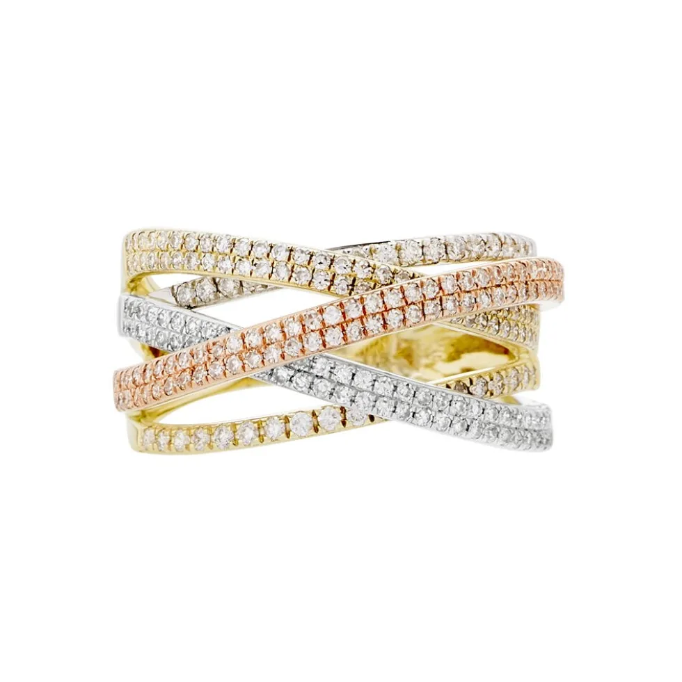 Bague Melani Or Tricolore Diamant