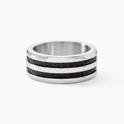 Bague Men's Steel Acier Blanc