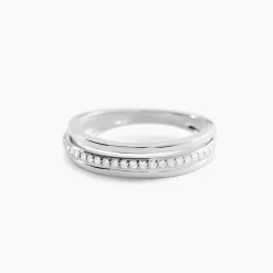 Bague Morrigan Or Blanc Oxyde De Zirconium